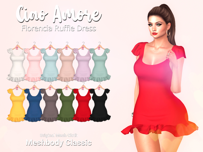 Ciao Amore! - Florencia Ruffle Dress FATPACK