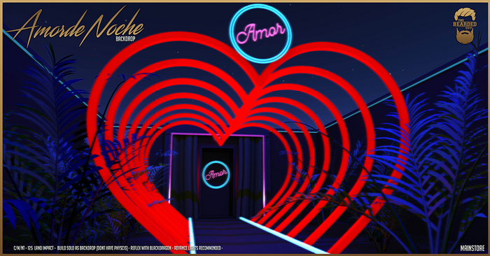 Amor de Noche Backdrop - The Bearded Guy