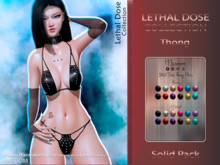 [[ Masoom ]] Lethal Dose Thong (Reborn) - SOLID PACK
