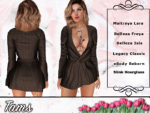 Tams - Belted Dress - Bak
