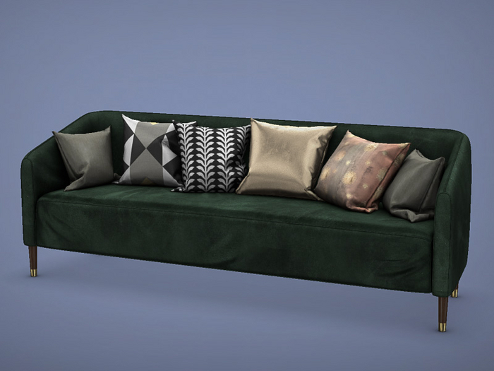 01 Fancy Decor: Jones Sofa RARE