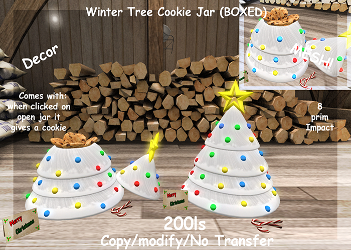 Winter Tree Cookie Jar (BOXED)