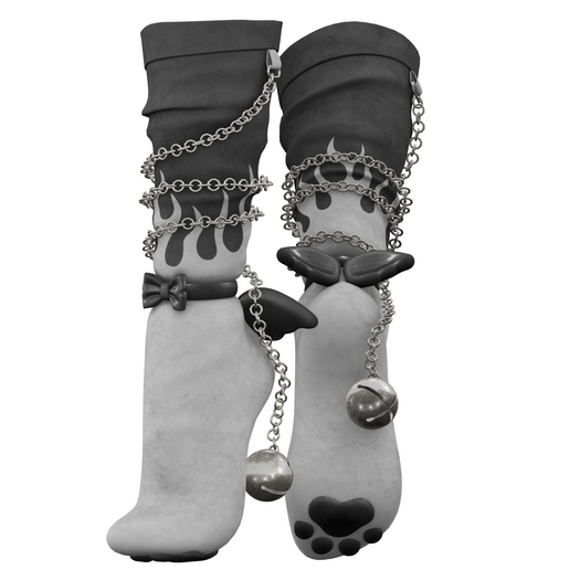 dewyPLUSH // Kitty Socks [WHITE FLAME]