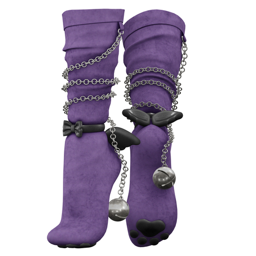 dewyPLUSH // Kitty Socks [PURPLE]