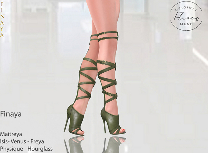 [Flaneur] Finaya Heels Original Olive