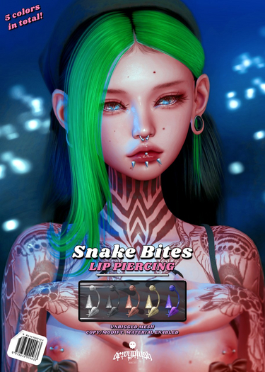 dewyPLUSH // Snake Bites Piercing [FATPACK]