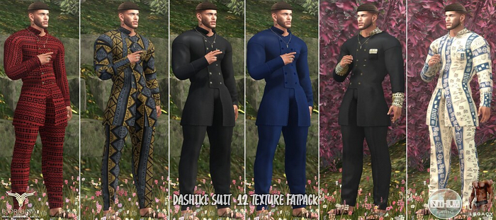B.ORIGINAL. LEGACY DASHIKI SUIT - 12 TEXTURE FATPACK 