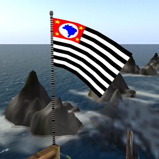 Bandeira Brasil e Sao paulo