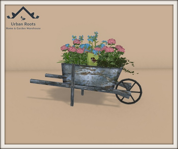 UR Hortensia & Forgetmenots Wheelbarrow Package
