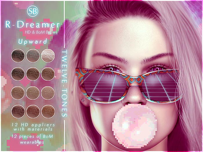 Eyebrows, LeLutka Evox: R.Dreamer.Upward.12.TONES