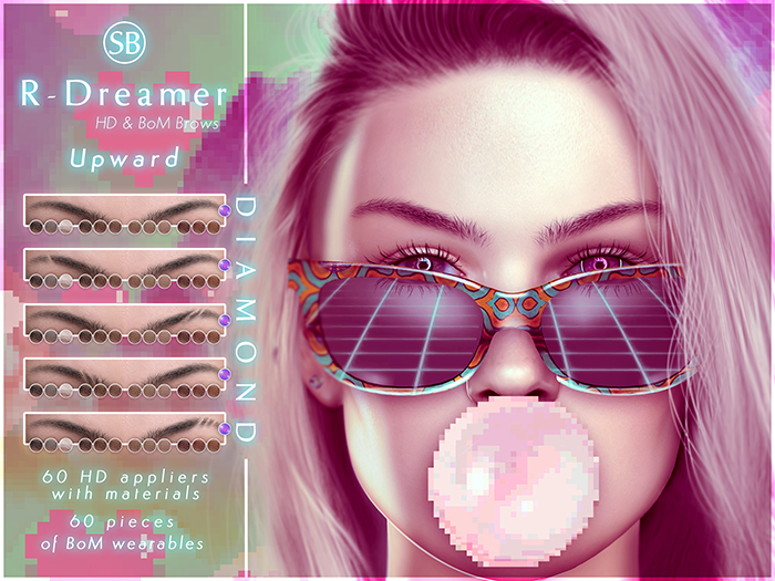 Eyebrows, LeLutka Evox: R.Dreamer.Upward.DIAMOND