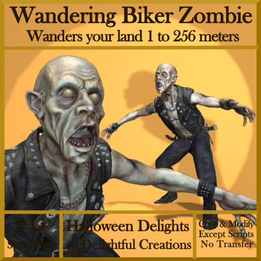 Wandering Biker Zombie