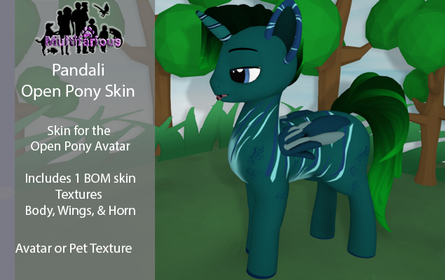 *M*  Open Pony MLP BOM Skin "Pandali"