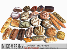 ::NIKOMESH::Full Permission 27 Different Bread Packs