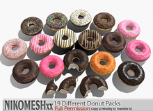 ::NIKOMESH::Full Permission 19 Different Donut Packs