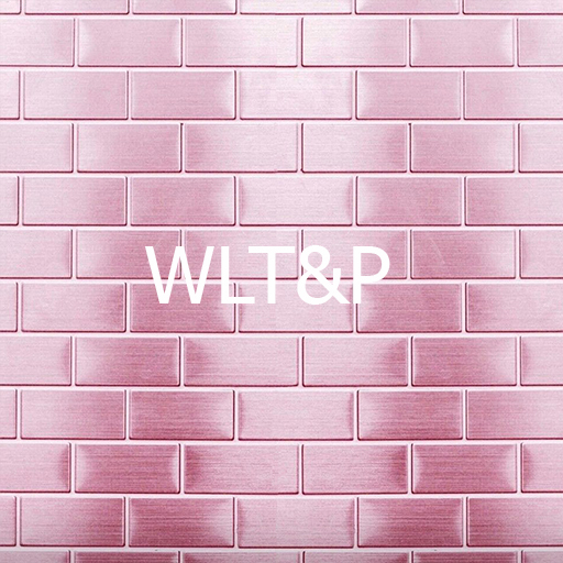 Pink metal bricks texture
