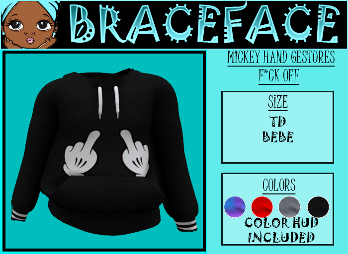 {BF} Mickey Hand Gestures - F*ck Off