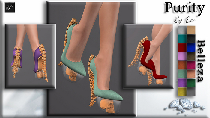 -P- Heels Morticia (Fatpack Belleza)