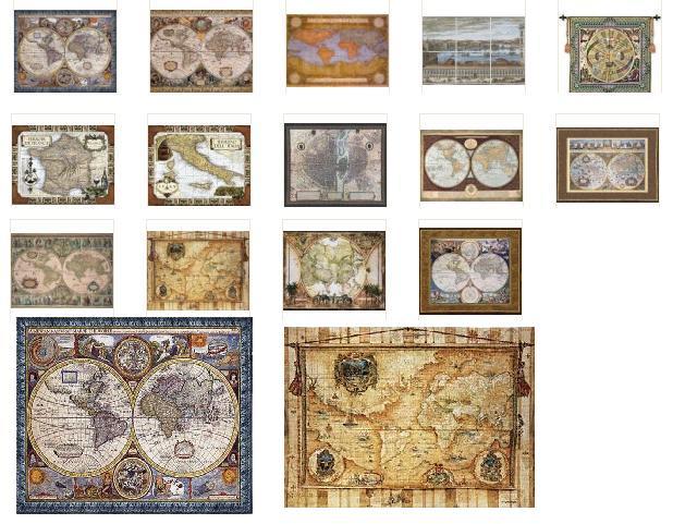 @MA@ TEXTURES ornamental map tapestries