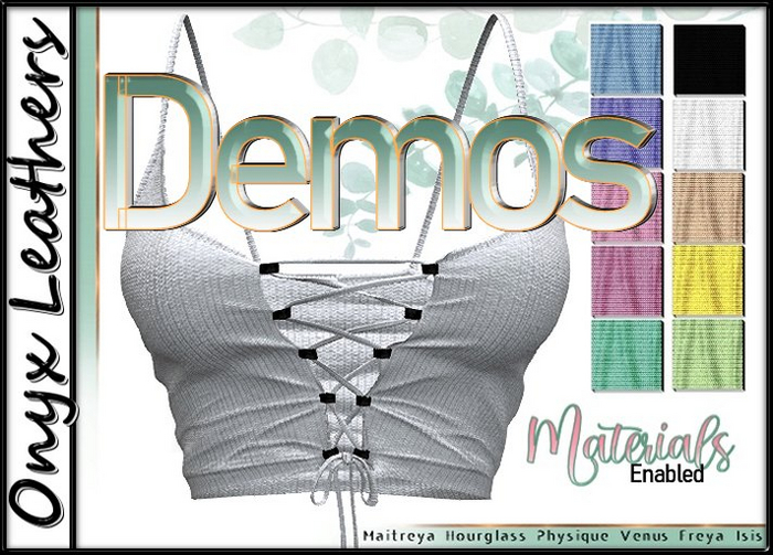 Demos for Ribbed Tank top - Multi Sizes