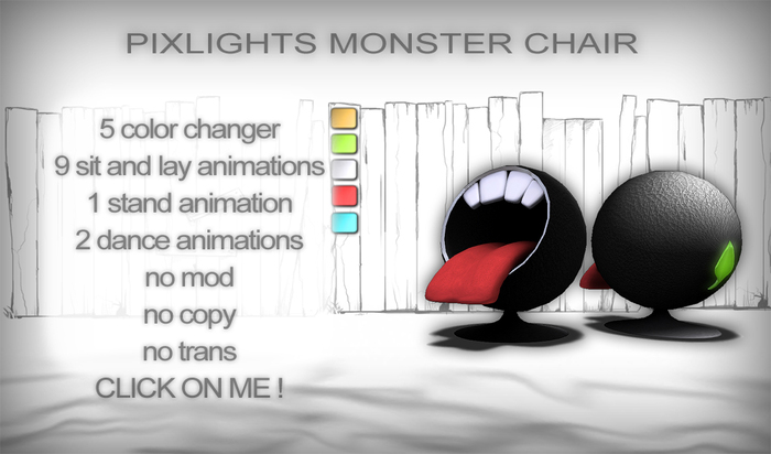 Pixlights monster chair  COPYABLE