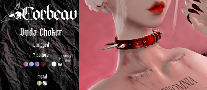 [Corbeau] - Duda Choker (Pink) - unpack