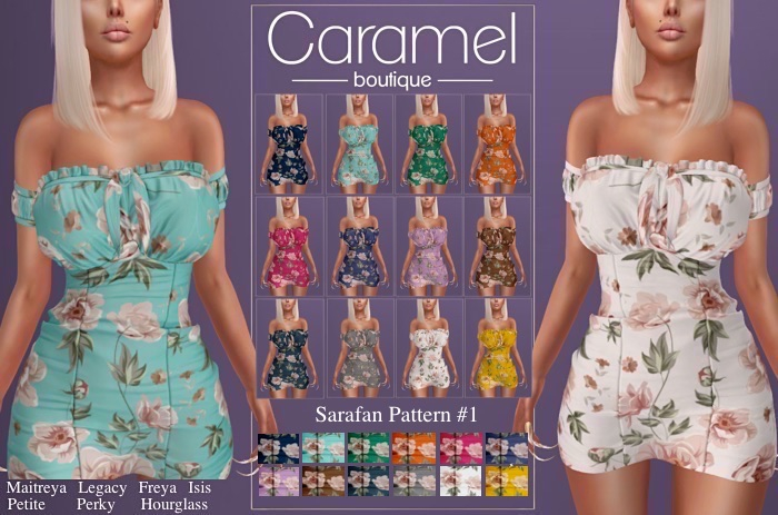 Caramel boutique Sarafan dress Pattern HUD 1