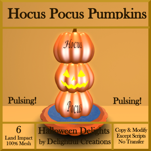 Hocus Pocus Pulsing Pumpkins