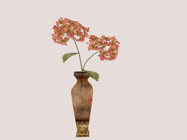 Vase with Hydrangea Light pink