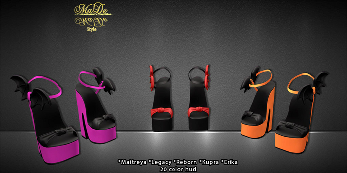 [>Ma'De<] ☠Batty Heels☠