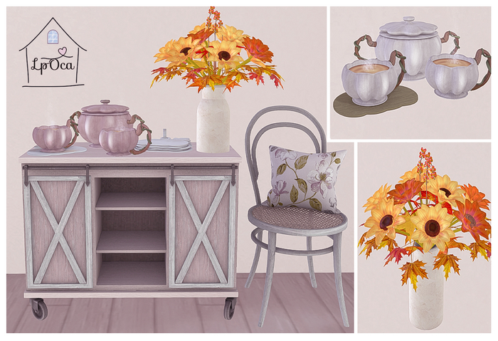 LpOca  Pumpkin Tea/Pink