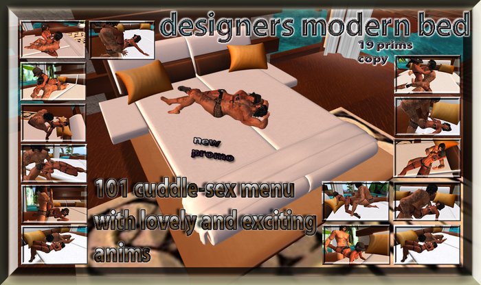 exclusive and exciting modern bed with 101 cuddle intimate anim menu