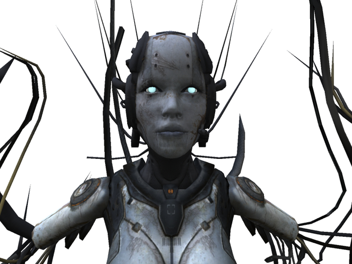 BOX ESTATUA MUJER ROBOTICA CABLEADA XXII