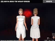[S] Ariya Side-Tie Wrap Dress White