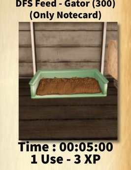 Second Life Marketplace - DFS Feed - Gator (300) (Only Recipes Notecard)