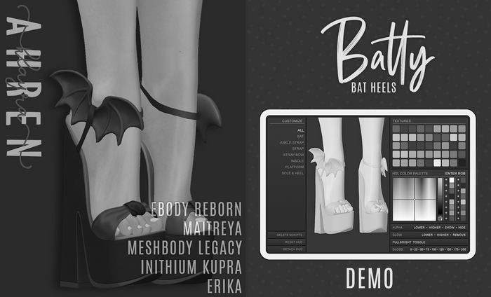 [KA][Batty Heels & HUD][DEMO]