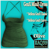 [R39] GEN X MiniS Dress-Olive