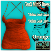[R39] GEN X MiniS Dress-Orange