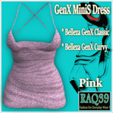 [R39] GEN X MiniS Dress-Pink