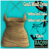 [R39] GEN X MiniS Dress-Tan