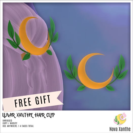 .NX. Lunar Xanthe Hair Clip / Add Me