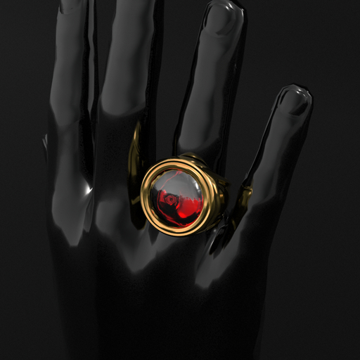 EC' WOO Rubi Ring 24k