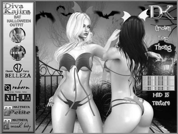 *DIVA KAJIRA* BAT HALLOWEEN OUTFIT [DEMO]