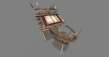 Second Life Marketplace - SPELL : Hobbit desk - RARE