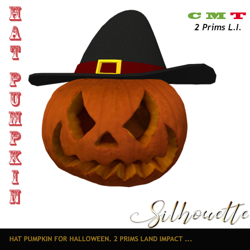 [Silhouette] - Halloween hat pumpkin