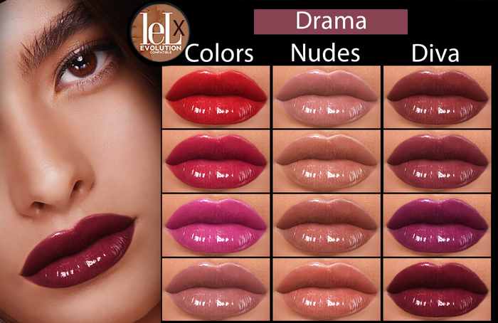 ::Modish::Drama [Fatpack] LeluEvoX -Lipstick set