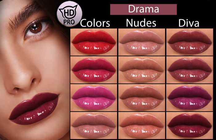 ::Modish::Drama [Fatpack] CatwaHDPro-Lipstick set