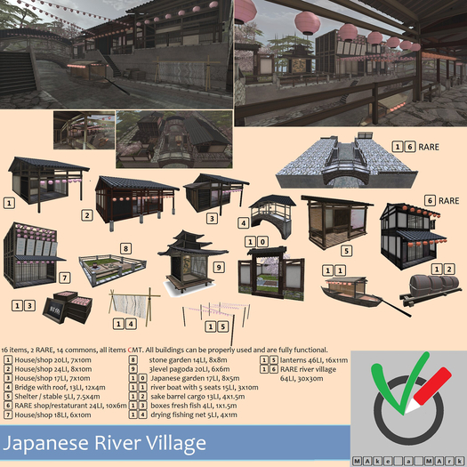 * M^2 * Japanese River village - Full Set