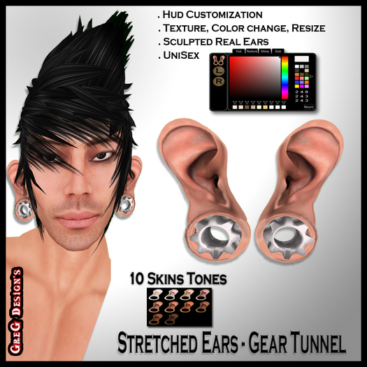 *GD* - Ear Stretched - Gear Tunnel