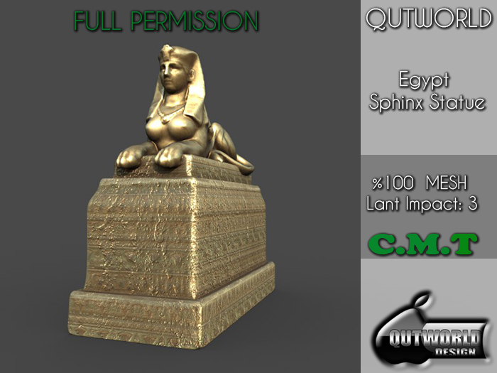 .::QUTWORLD Egypt Sphinx Statue::.FP